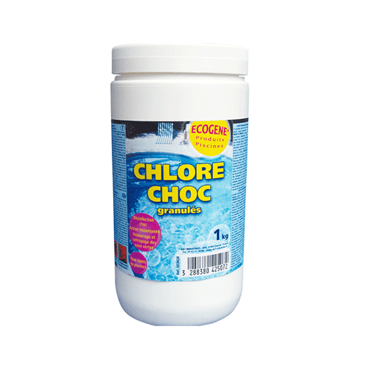 Chlore choc granulés pour piscine et spa