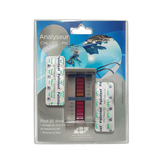 Testeur pH et chlore, kit pour analyser l'eau - Ecogene