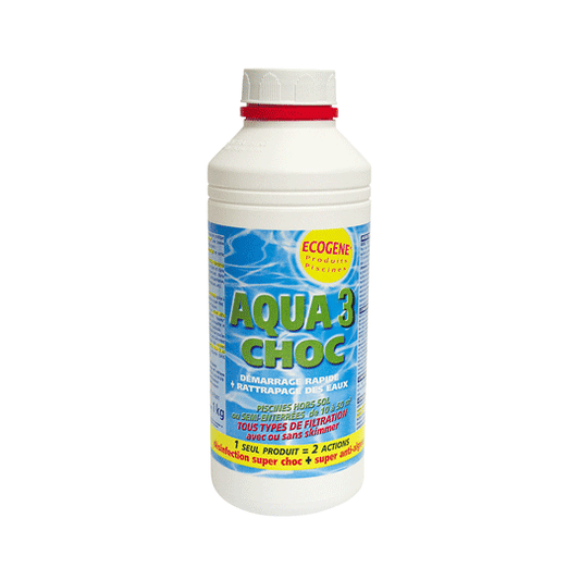 Chlore choc multifonctions pour piscine et spa