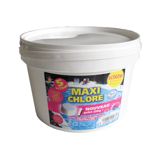 Galets chlore multifonctions 250g piscine et spa
