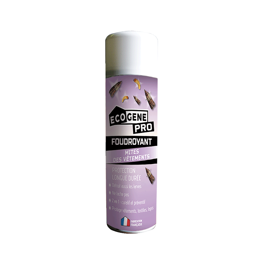 Aérosol foudroyant mites des vêtements