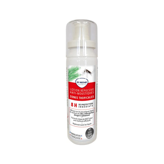 Spray répulsif anti-moustiques zones tropicales