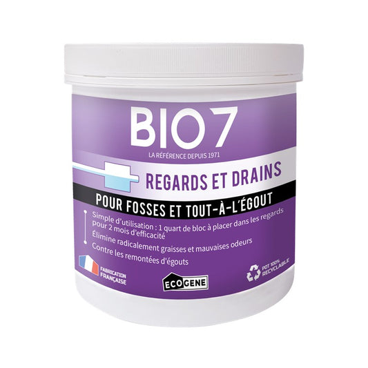 BIO 7 regards et drains pour fosses et tout-à-l'égout