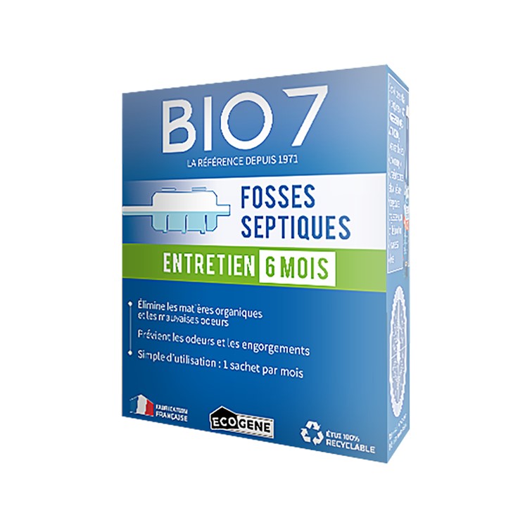 BIO7 entretien 6 mois fosses septiques
