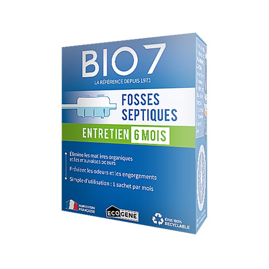 BIO7 entretien 6 mois fosses septiques