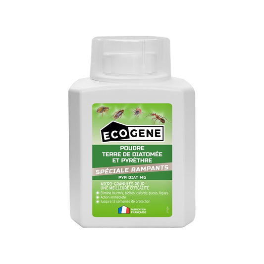 Poudre terre de diatomée et pyrèthre spécial rampants